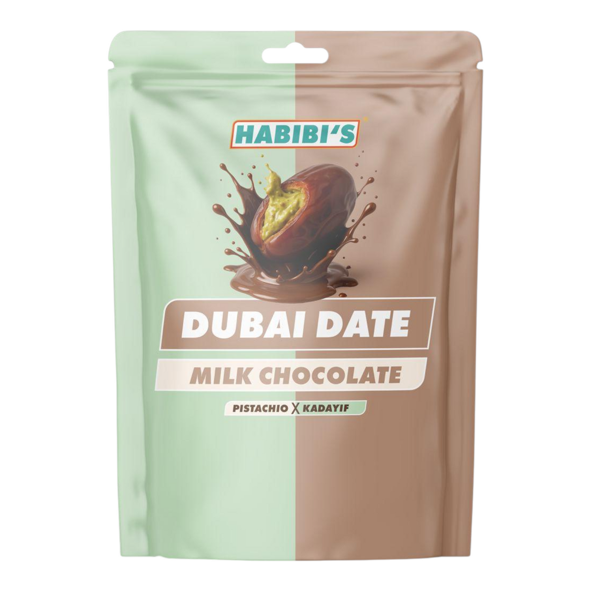 Habibi’s Dubai Dattel-Milchschokolade Pistazie & Kadayif 100g