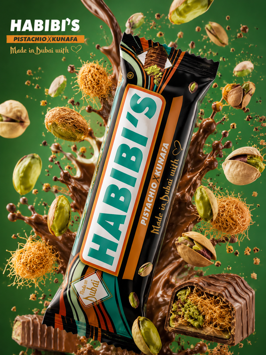 Habibi’s Dubai Riegel Milchschokolade 40g